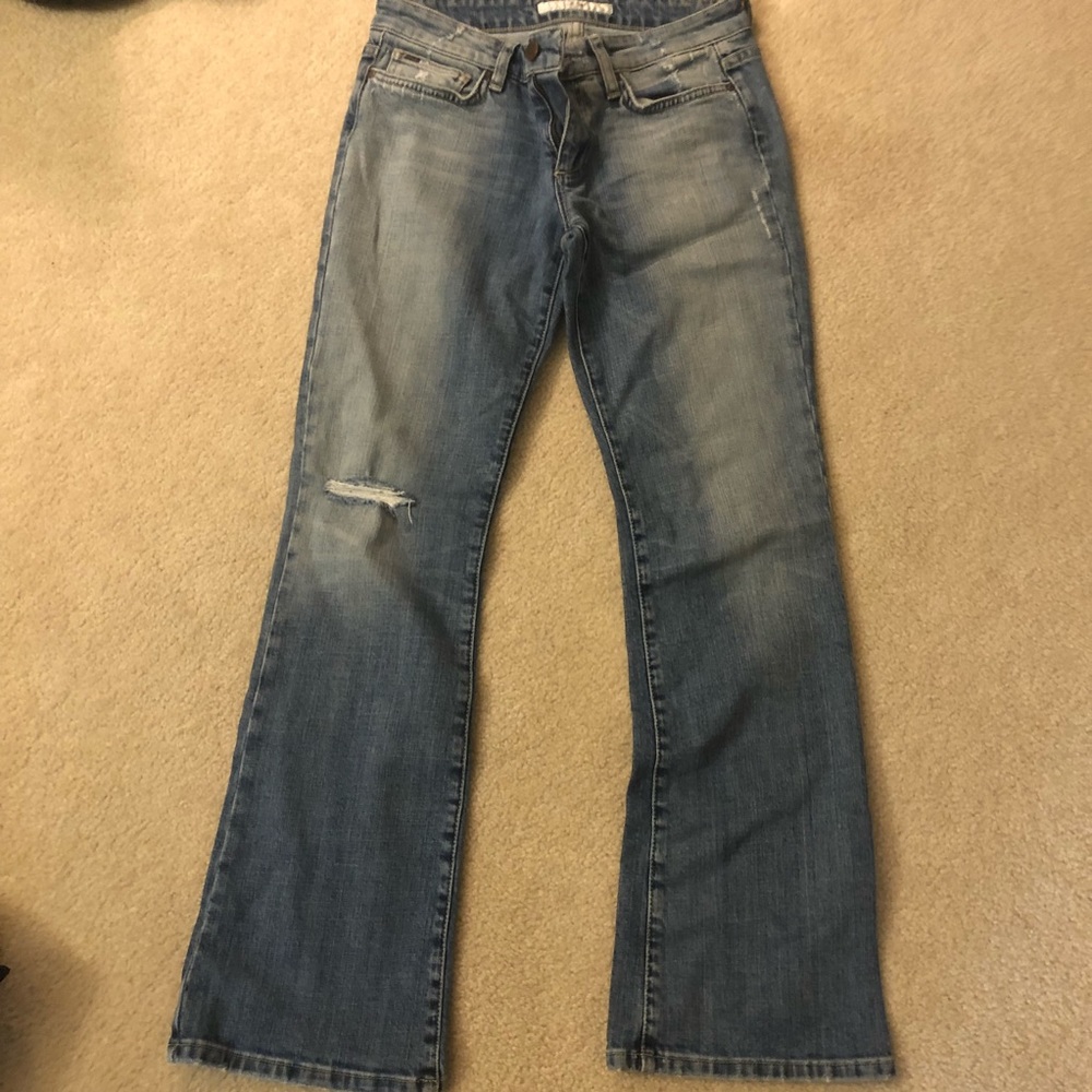 Joes jeans distressed 27 bootleg jeans